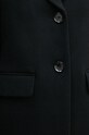 Sisley palton de lana 2JJYLN04N negru