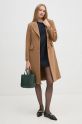 Sisley cappotto in lana 2JJYLN04Z marrone AW24