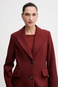 Sisley palton de lână burgundia 2JJYLN04Z