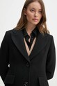 Шерстяное пальто Sisley 2JJYLN04Z чёрный AW24