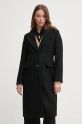 Sisley cappotto in lana 2JJYLN04Z nero