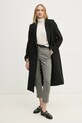 Sisley palton de lana 2A8GLN04Q negru AW24