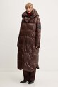 Μπουφάν με επένδυση από πούπουλα MMC STUDIO PL MILA καφέ MILA.COAT