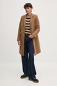 Vlnený kabát Tommy Hilfiger WW0WW42738 béžová NC24
