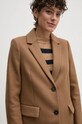 Vlnený kabát Tommy Hilfiger WW0WW42738 béžová