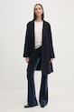 Vlněný kabát Tommy Hilfiger WW0WW43603 námořnická modř NC24