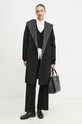 Îmbrăcăminte MICHAEL Michael Kors palton din lână pe două fețe 77B6510M22 negru