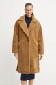 Пальто MICHAEL Michael Kors без подкладки коричневый 77B1384M52