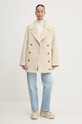 Tommy Jeans palton din lana DW0DW19752 bej AW24