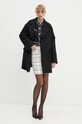 Moschino Jeans płaszcz wełniany czarny 0612.8717