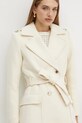 Kabát s prímesou vlny Morgan GANASH béžová GANASH