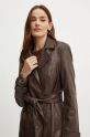 Bardot cappotto VEGAN LEATHER 56210JB8 marrone