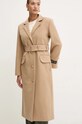 Шерстяное пальто Patou бежевый CO0240003