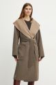 Karl Lagerfeld cappotto in cotone double face 246W1502 beige AW24