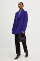 Karl Lagerfeld cappotto in lana 246W1508 violetto AW24