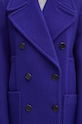 Шерстяное пальто Karl Lagerfeld 246W1508 фиолетовой