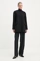 Theory płaszcz wełniany O0901405 czarny AW24