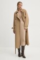 Вовняне пальто Theory O0901418 бежевий AW24