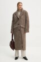 Пальто з домішкою вовни Won Hundred 3115.14247 коричневий AW24