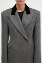 Sportmax płaszcz wełniany Liuto2 szary 2422016053600