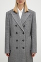 Vlněný kabát Sportmax Billy šedá 2422016072600