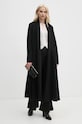 Vlněný kabát DIANE VON FURSTENBERG černá DVFCL3S001