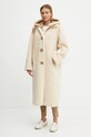 Odzież Forte Forte płaszcz 13200.mycoat beżowy