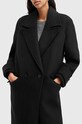 Одежда Пальто с примесью шерсти AllSaints MABEL COAT W006OZ чёрный