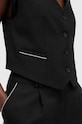 Îmbrăcăminte AllSaints vesta din amestec de lana ATLAS KRYS WAISTCOAT W006QB negru