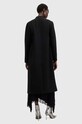 AllSaints płaszcz wełniany MARGOH COAT czarny W009OB