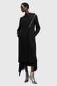 AllSaints płaszcz wełniany MARGOH COAT W009OB czarny
