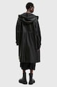 Δερμάτινο παλτό AllSaints KELSEA LEA COAT W028LB μαύρο
