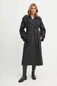 Oblečenie Vlnený kabát Ivy Oak IO111147 sivá