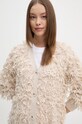 Кардиган с примесью шерсти OUI бежевый 89838