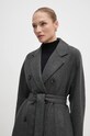 Пальто с примесью шерсти OUI 89833 серый AW24