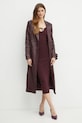Kabát Bardot VEGAN LEATHER 59549JB burgundské AW24