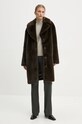 Παλτό Stand Studio Camille Cocoon Coat 61137.9070 καφέ AW24