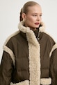 Oblečení Péřová bunda Stand Studio Dorothy Coat 62033.8657 zelená