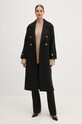 La Petite Française palton de lana PFMARITIME PFMARITIME negru AW24
