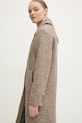 Abercrombie & Fitch płaszcz wełniany beżowy KI144.4242.465