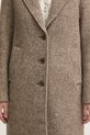 Abercrombie & Fitch płaszcz wełniany KI144.4242.465 beżowy
