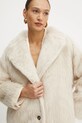 Weekend Max Mara płaszcz wełniany beżowy 2425016013600