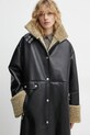 Пальто Nanushka LIESEL NW24FWOW38370 чорний