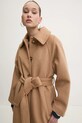 Abercrombie & Fitch płaszcz wełniany KI144.4196.400 beżowy