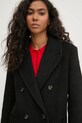 Abercrombie & Fitch płaszcz wełniany KI144.4198.900 czarny AW24