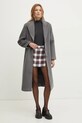 Abercrombie & Fitch palton de lana KI144.4247.908 gri AW24