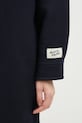 Вълнено палто Maison Kitsuné Workwear тъмносин NW02211WM0026