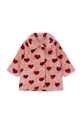 Konges Sløjd płaszcz dziecięcy FUZZIE COAT KS101227 różowy AW24