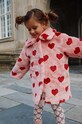 Dziewczynka Konges Sløjd płaszcz dziecięcy FUZZIE COAT KS101227 różowy