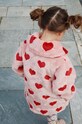 Konges Sløjd płaszcz dziecięcy FUZZIE COAT KS101227 różowy